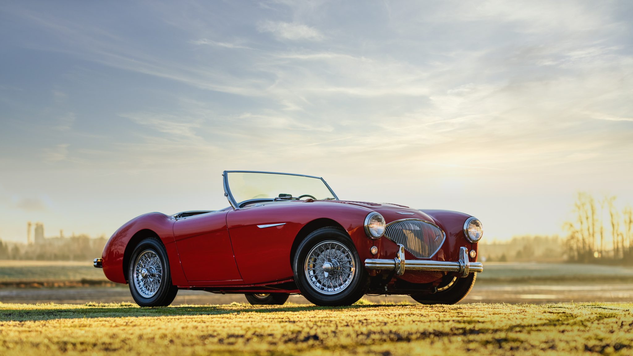 1956 austin-healey 100 bn2 roadster w/le mans kit