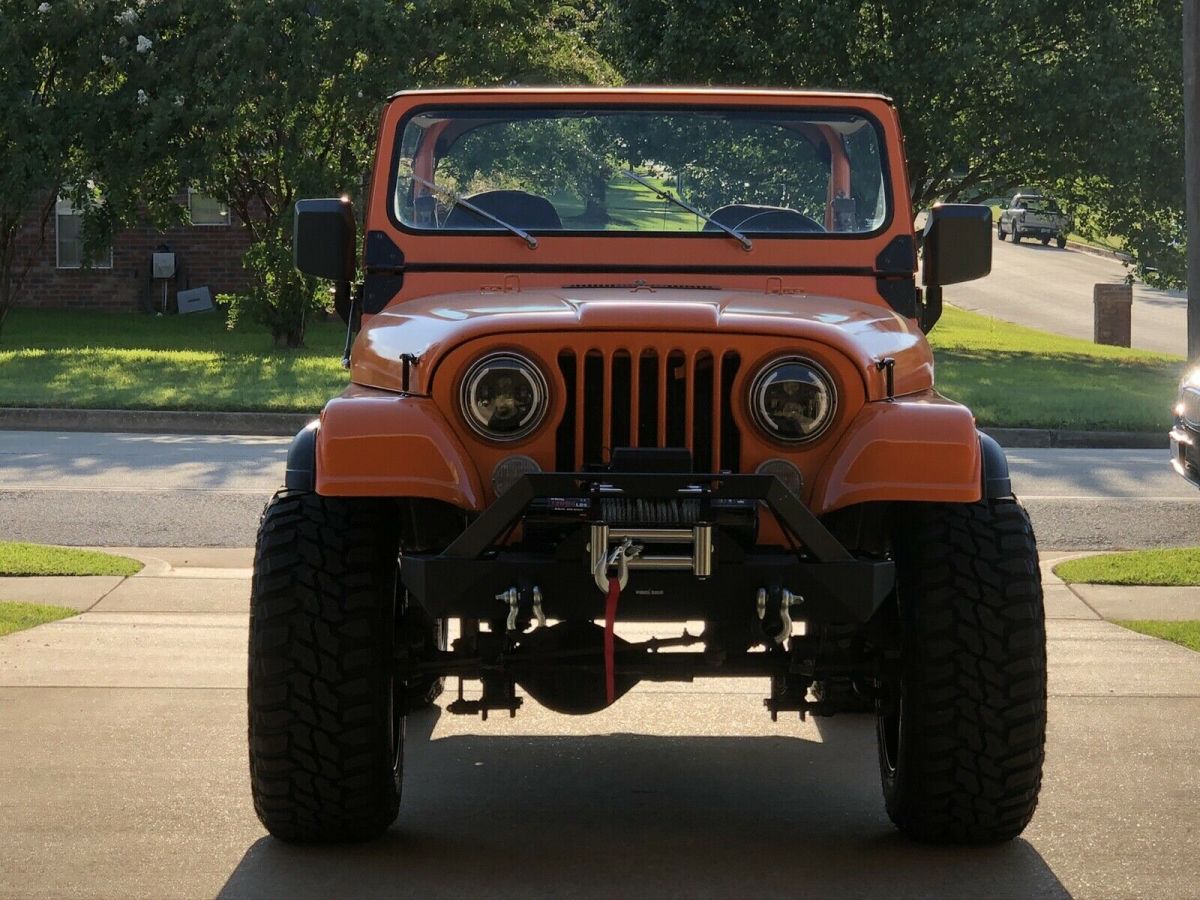 1982 jeep cj7 suv orange 4wd manual cj7