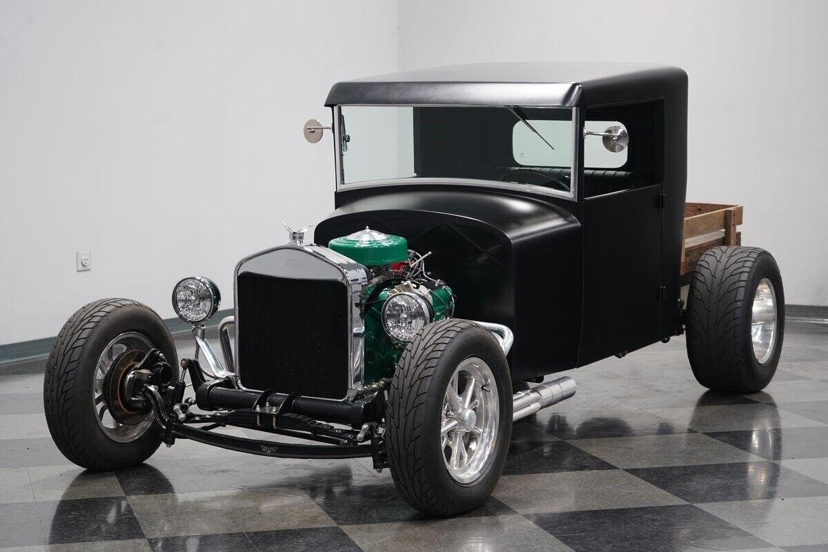 1931 ford model a pickup streetrod rumbling v8 matte black
