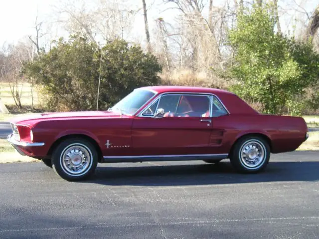 amazing 1967 t code red mustang "unmolested" original bill of sale! 83k miles!