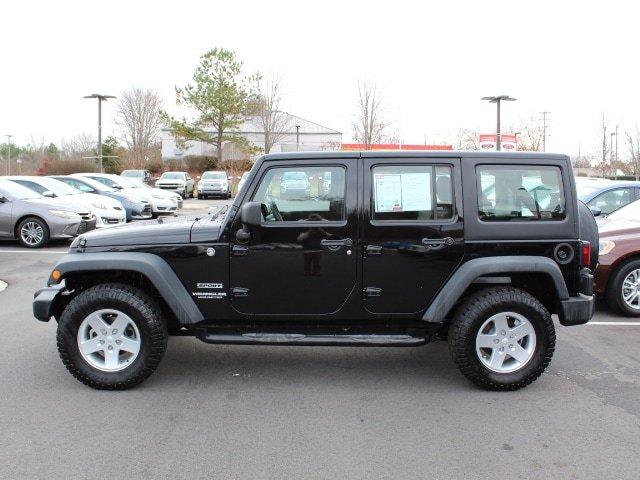used 2012 jeep wrangler 4wd unlimited sport winston-salem, nc 27127 for sale in winston salem, north carolina