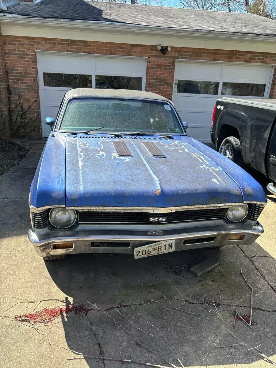 1968 chevrolet chevy ii blue