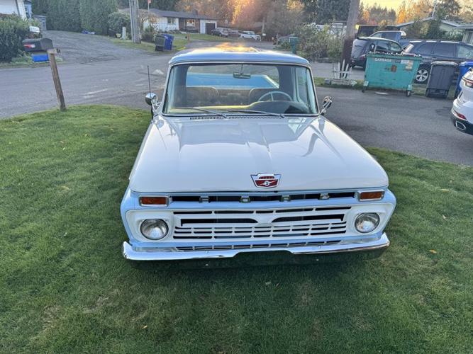 restored and modified 1966 ford f250 styleside custom cab pickup in fort lewis, washington