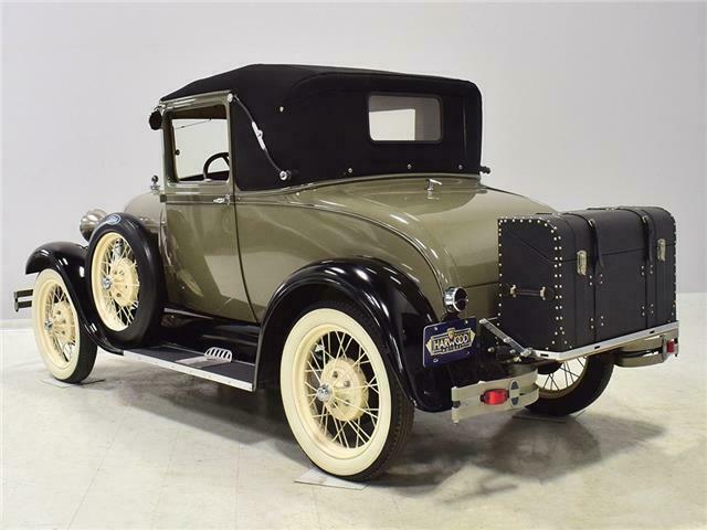 1928 ford model a sport coupe 19446 miles copra and chicle drab 200 cubic inch
