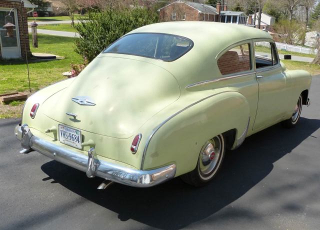 1949 chevy fleetline fastback 2 door sedan 1957 235-6 3 on column