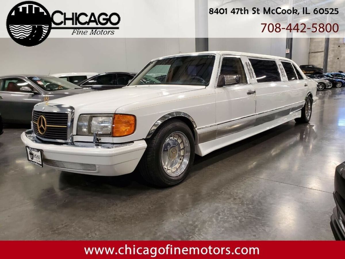 1988 mercedes-benz 420 sel limousine! one of a kind limo! collector car!