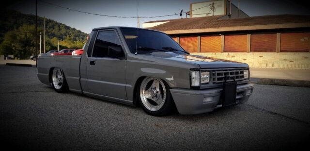 1989 dodge ram 50 turbo diesel pickup grey rwd manual