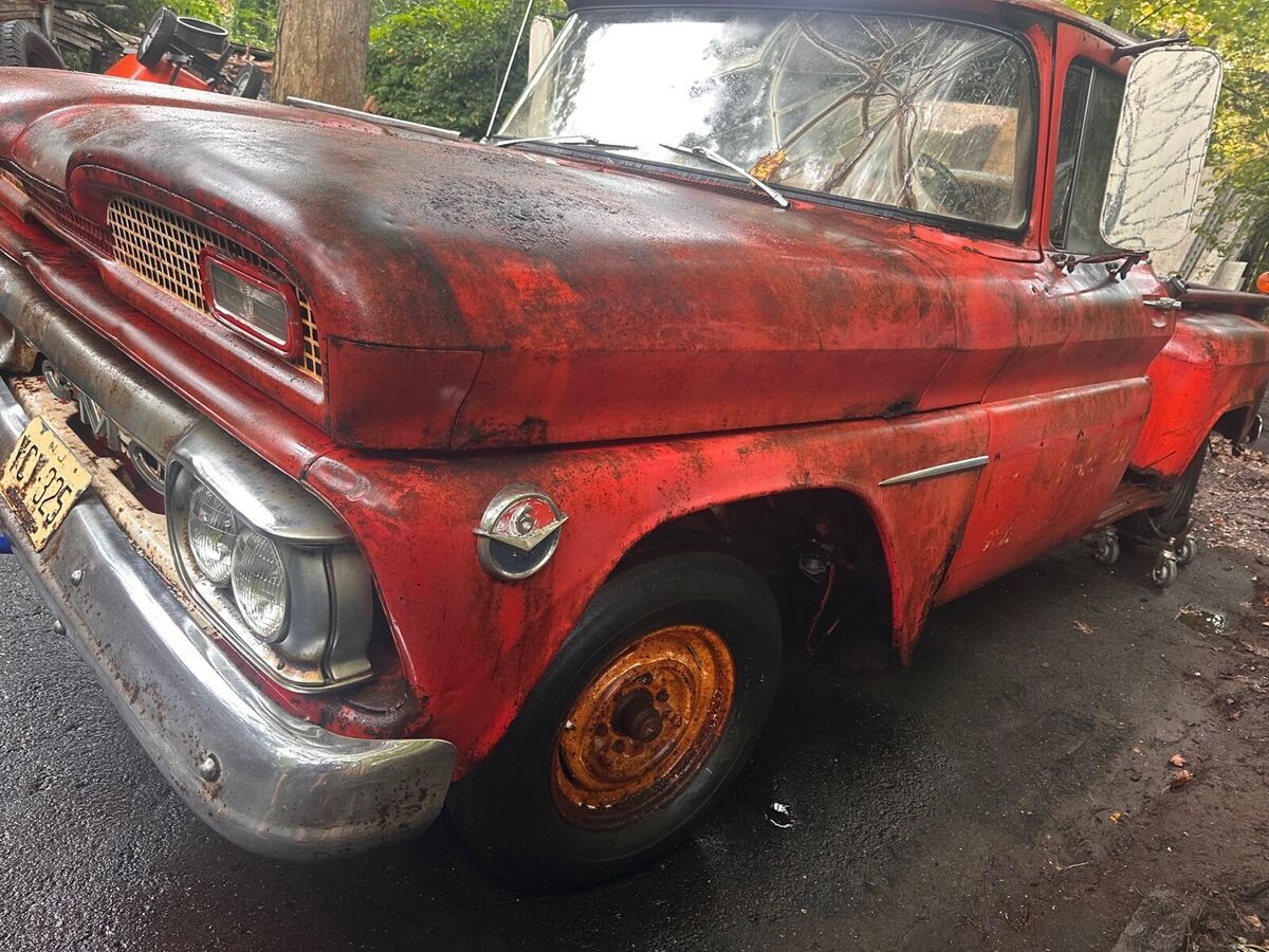 1960 gmc pickup pickup red rwd manual