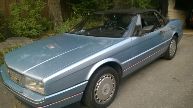 1991 cadillac allante base convertible 2-door 4.5l rare sea mist blue