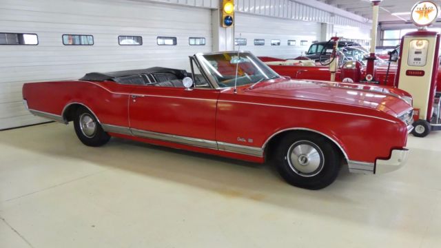 1966 oldsmobile delta 88 22726 miles red convertible 455 automatic