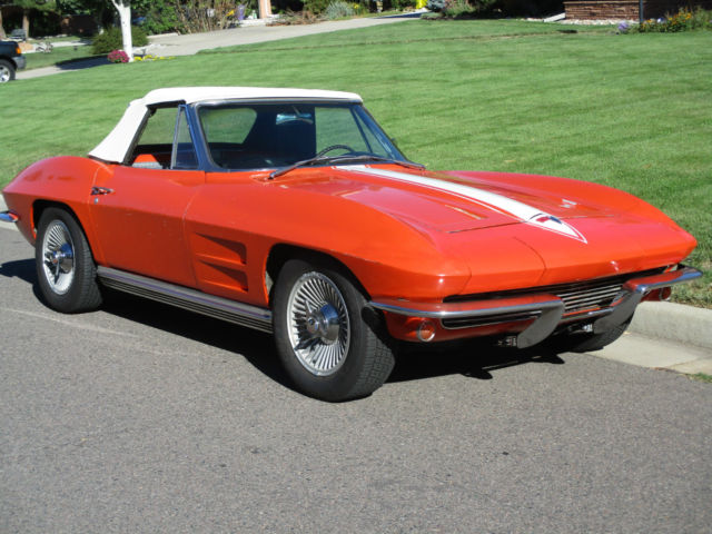 1964 chevrolet corvette convertible 327-365h.p. 4-speed low miles great driver
