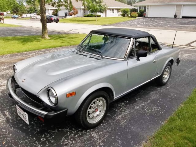 1982 fiat 124 spider 2000 pininfarina convertible with 48,391 original miles