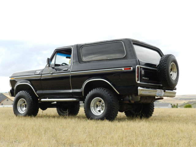 1978 ford bronco ranger xlt 4x4 61k miles black on red classic collector rare