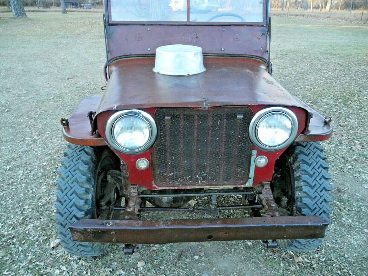 1947 willys jeep cj2a flat fender 4x4 all wheel drive 1946 running driving jeep