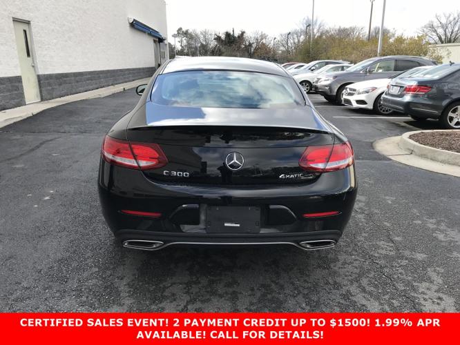 certified 2017 mercedes-benz c 300 4matic coupe richmond, va 23294 for sale in richmond, virginia