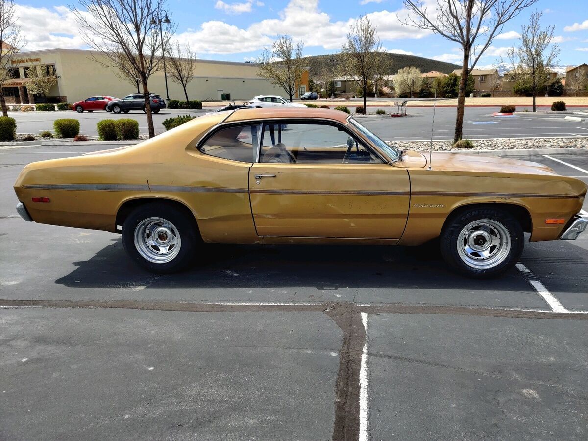 1973 plymouth duster coupe brown rwd automatic gold duster