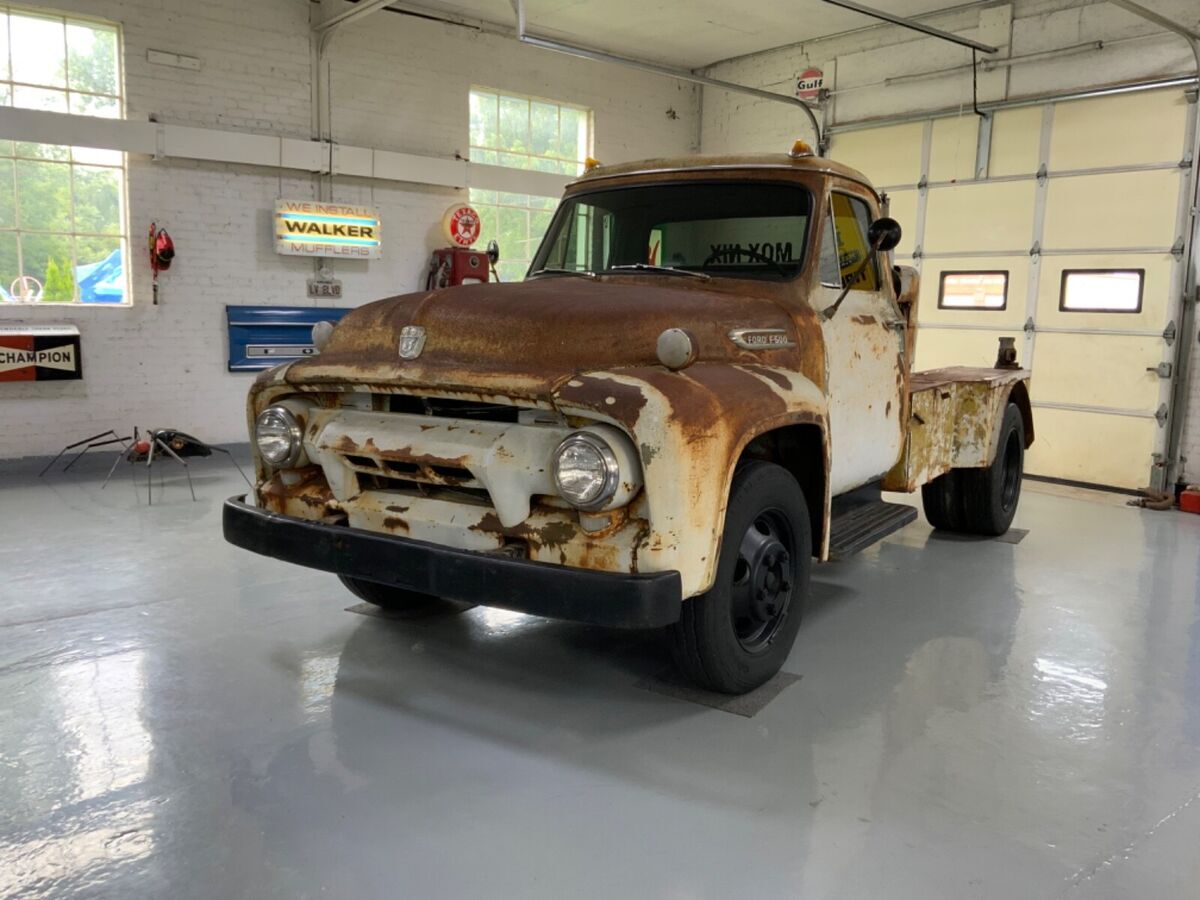 1954 ford truck. f100 f500 hotrod rat rod shop truck cool patina