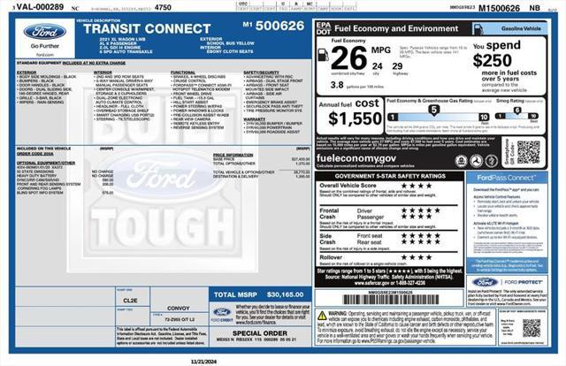 2021 ford transit connect base