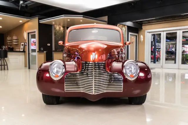 custom coupe! gm 427ci v8, auto, wilwood disc, pb, a/c, coilovers, steel body