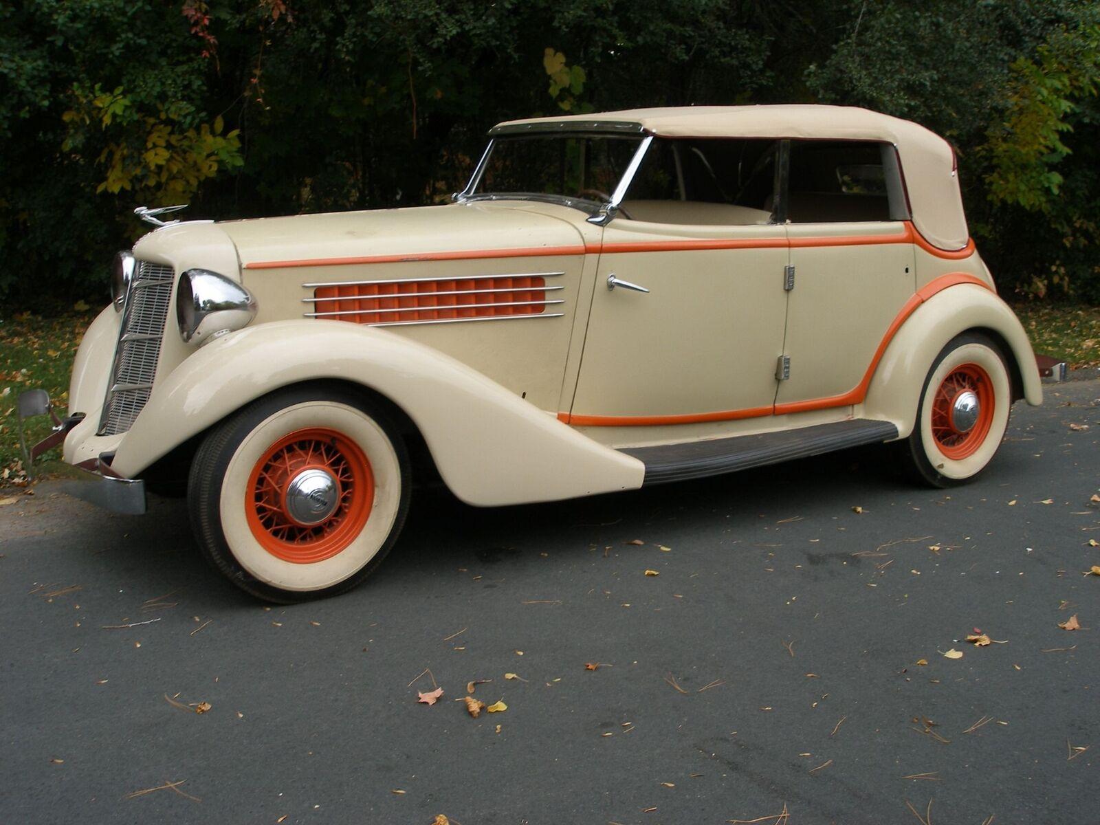 1935 auburn convertible 6 cyl engine