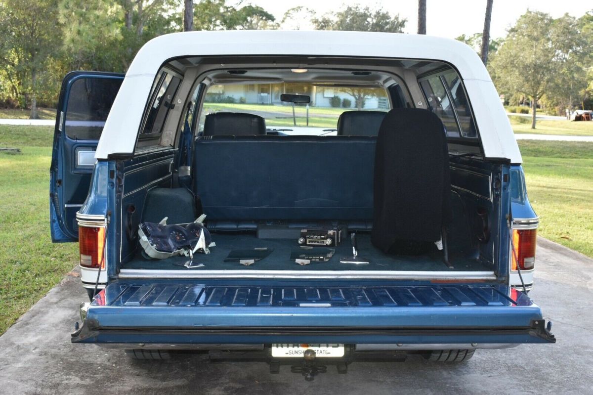 1980 chevrolet blazer suv blue rwd automatic silverado