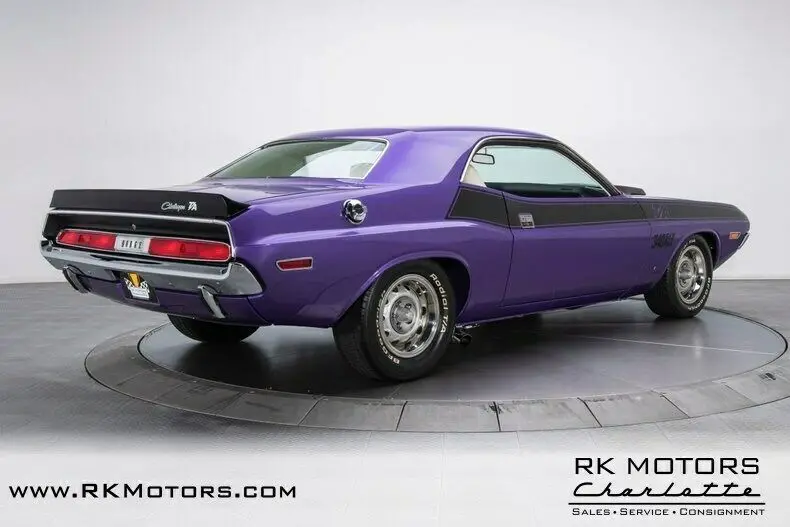 1970 dodge challenger t/a plum crazy hardtop 340 v8 4 speed manual
