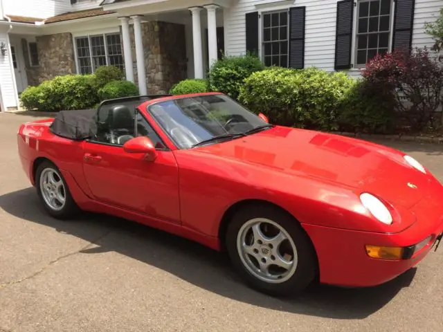 red porsche 968 convertible 48k miles