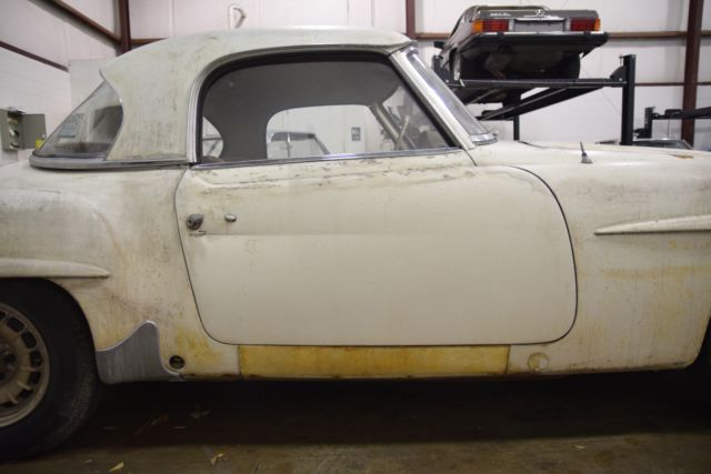 1962 mercedes benz 190sl solid texas body hard/softtop solex carbs 050g white