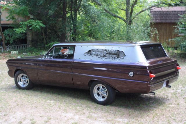 chopped custom sedan delivery steampunk airbrushing, rat rod, hot rod