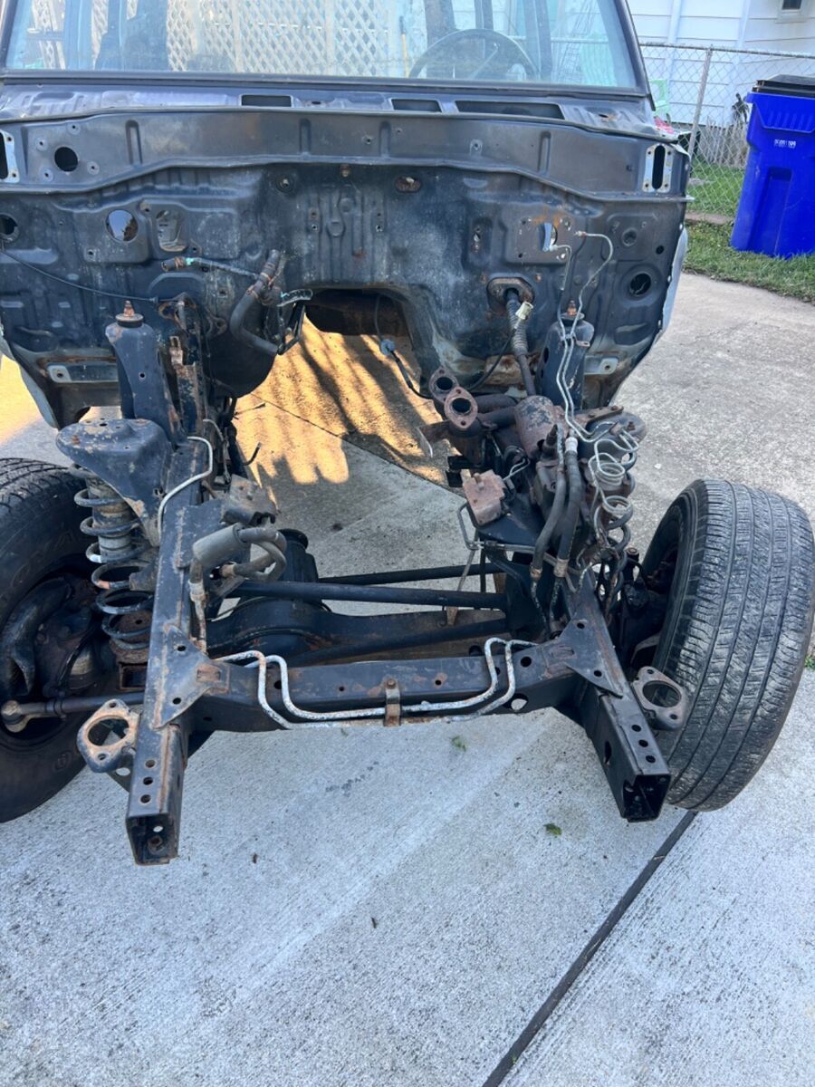 1991 toyota land cruiser rolling chassis with title