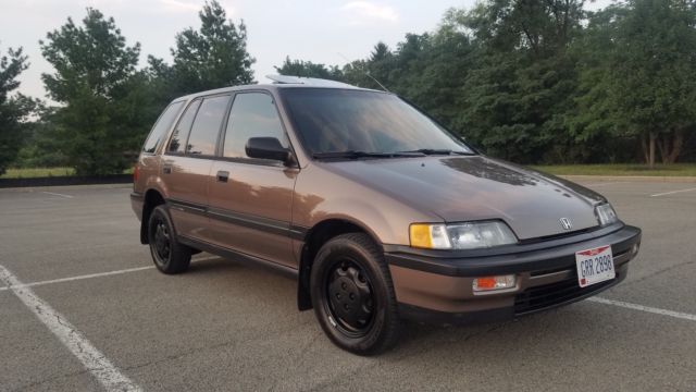 1991 honda civic wagon rt4wd - real time 4wd - clean, rust free, california car