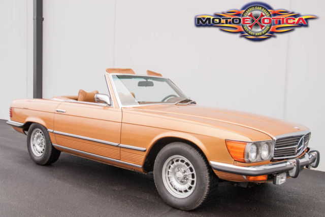 1973 mercedes benz 450sl convertible,documented three owner car,190hp v8, 35k