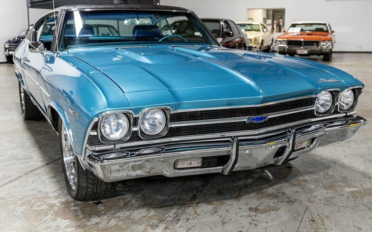 1969 chevrolet chevelle restomod marina blue coupe 15683 miles