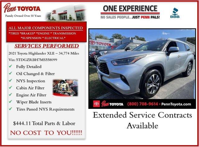 2021 toyota highlander xle