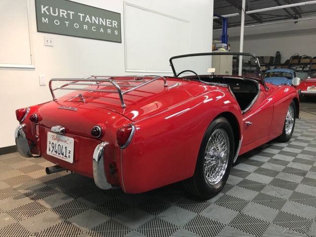 1960 triumph tr3a sports roadster. upgraded 2.2 liter engine. nice driving car