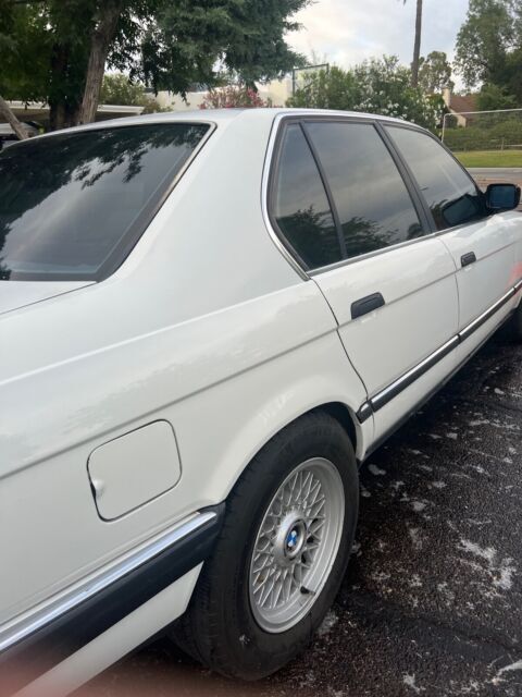 1988 bmw 735i sedan white rwd manual i