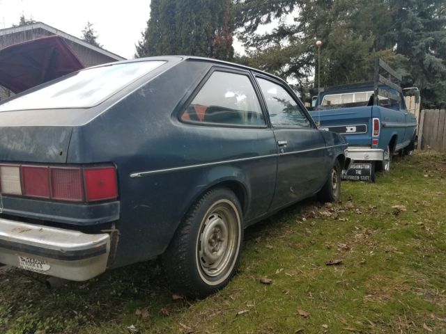 1981 chevrolet chevette scooter hatchback 2-door 1.6l