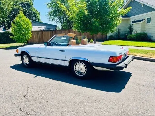 1988 mercedes-benz sl-class convertible white rwd automatic 560 sl
