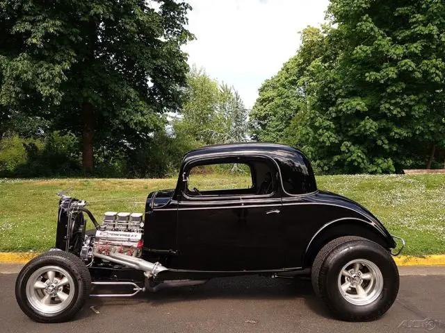 1933 chevrolet 3 window coupe *steel car* 355 v8 th350 ps 4wdb