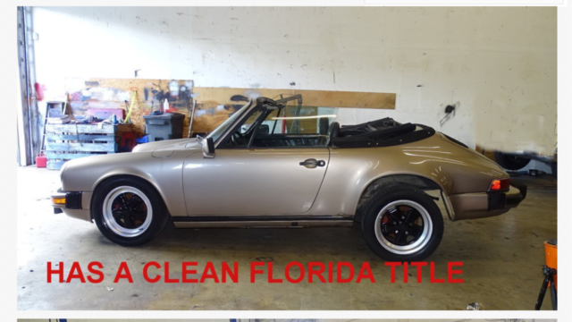 1983 porsche 911 factory cabriolet. first year of 1983 cabriolet!!