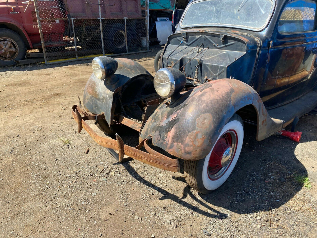 1935 original ford slant back 2 door tudor restoration hot rod custom