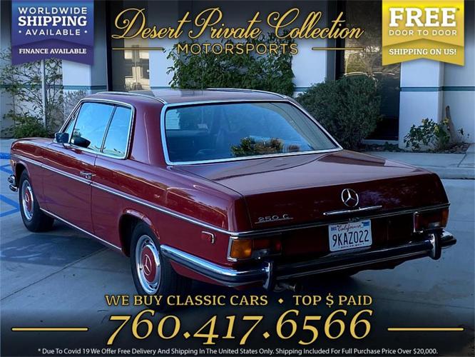 1971 mercedes-benz 250c in palm desert, california