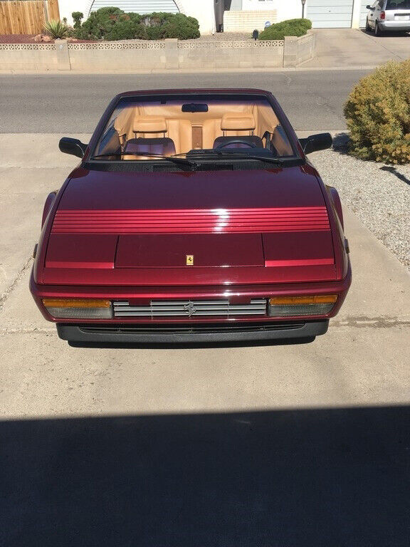 1986 ferrari mondial 5 speed 37,000 miles leather interior tonneau cover