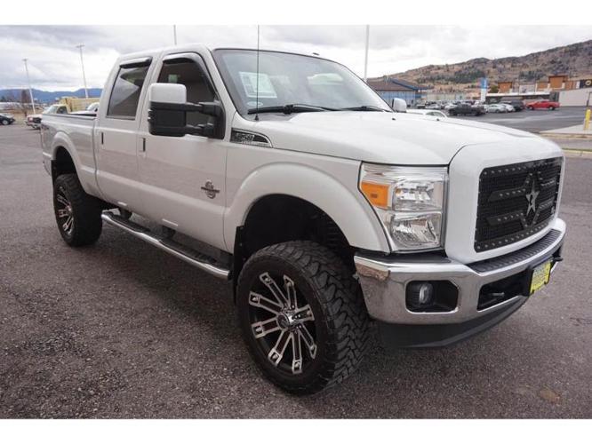 2011 ford f-350 super duty lariat 4x4 lariat 4dr crew cab 6.8 ft. sb srw pickup for sale in butte, montana