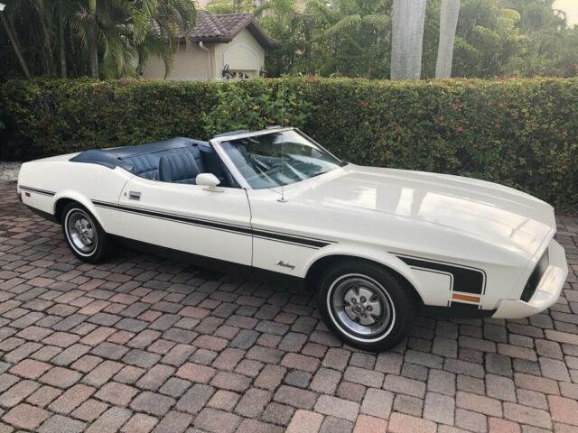 1973 ford mustang convertible white 302 v8 match# all original