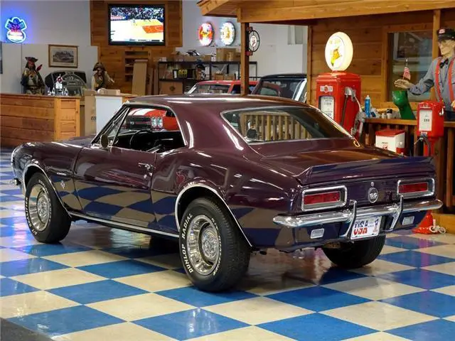 1967 chevrolet camaro â€“ plum / white
