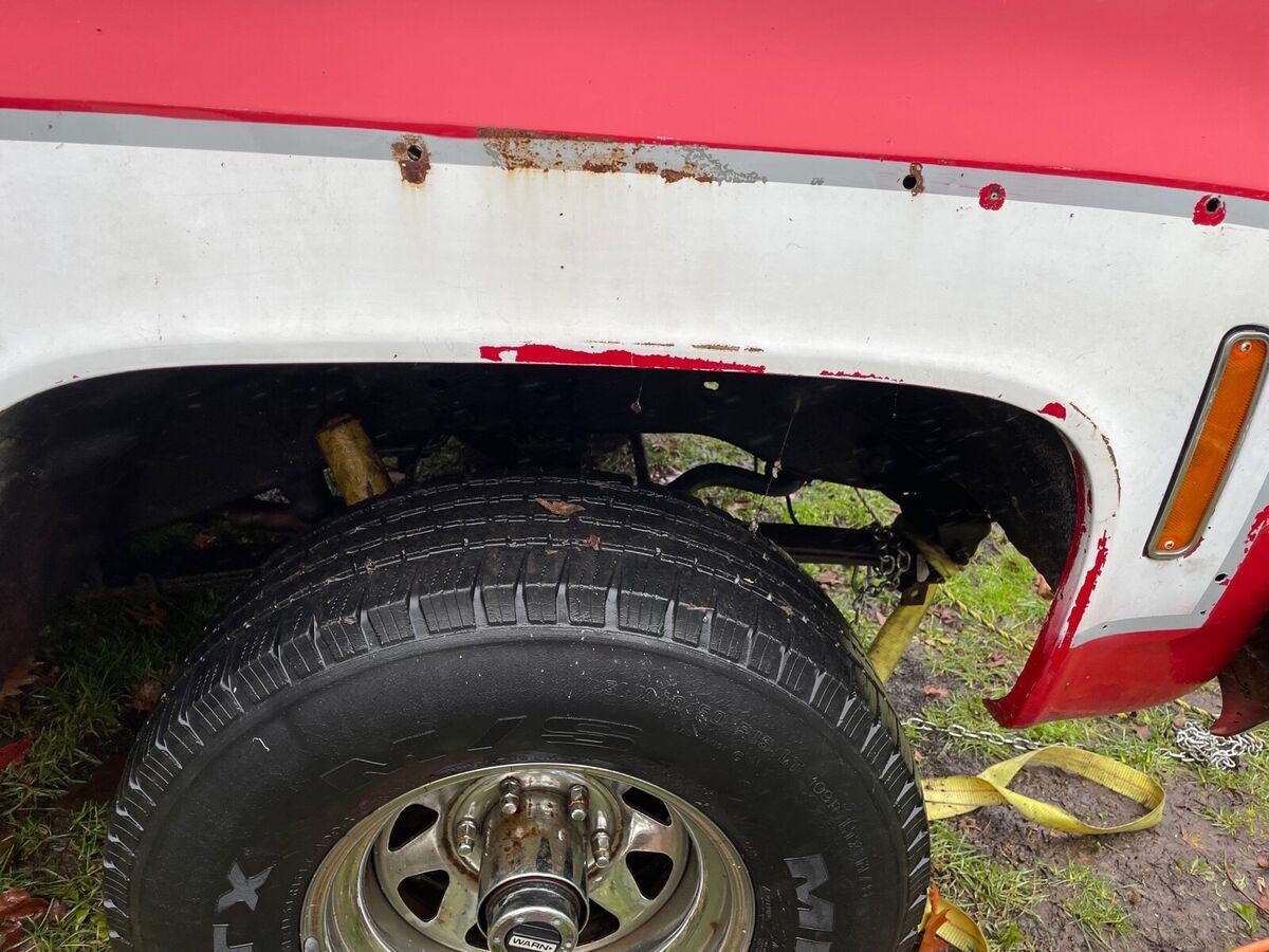 1977 chevrolet blazer red 4wd automatic k5