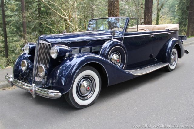 1937 packard super 8 convertible sedan. show or go! see video test drive