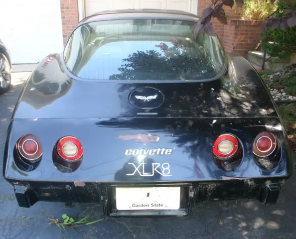 1979 black chevy chrevrolet corvette t-tops manual