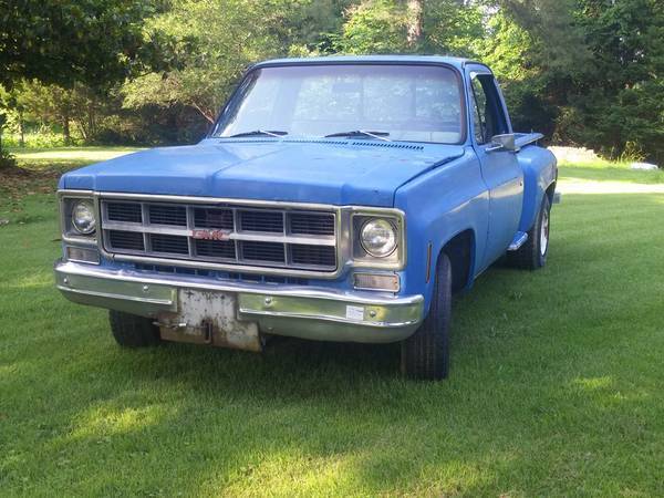 1977 gmc sierra long bed stepside v8 2wd
